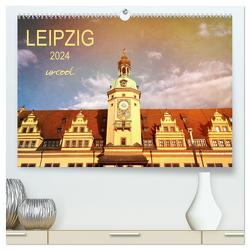 LEIPZIG urcool (hochwertiger Premium Wandkalender 2024 DIN A2 quer), Kunstdruck in Hochglanz von Wojciech,  Gaby
