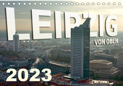 Leipzig von Oben 2023 (Tischkalender 2023 DIN A5 quer) von Bokov,  Alex