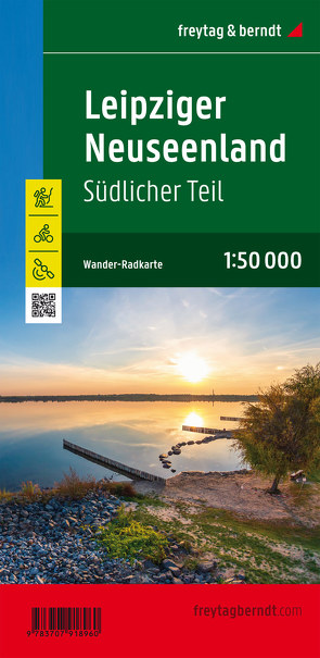 Leipziger Neuseenland, südlicher Teil, Wander- und Radkarte 1:50.000, mit Outdoor Guide