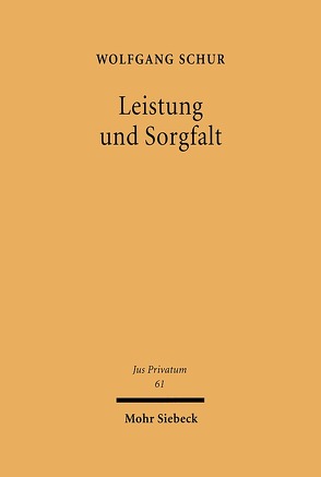 Leistung und Sorgfalt von Schur,  Wolfgang