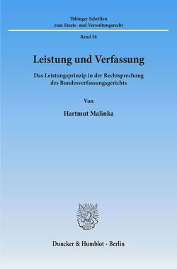 Leistung und Verfassung. von Malinka,  Hartmut