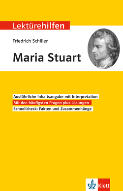 Klett Lektürehilfen Friedrich Schiller, Maria Stuart von Popp,  Hansjürgen