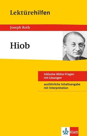 Klett Lektürehilfen Joseph Roth, Hiob von Kaltenbach,  Elisabeth