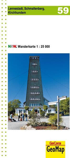 Lennestadt, Schmallenberg, Kirchhundem Blatt 59, topographische Wanderkarte NRW