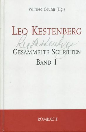 Leo Kestenberg: Gesammelte Schriften von Gruhn,  Wilfried, Kestenberg,  Leo