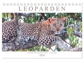 Leoparden – Geheimnisvolle Jäger (Tischkalender 2024 DIN A5 quer), CALVENDO Monatskalender von Lippmann,  Andreas