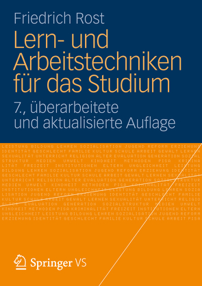 Lern- und Arbeitstechniken für das Studium von Rost,  Friedrich