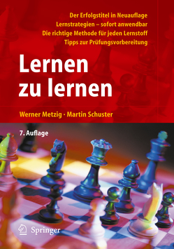 Lernen zu lernen von Metzig,  Werner, Schuster,  Martin