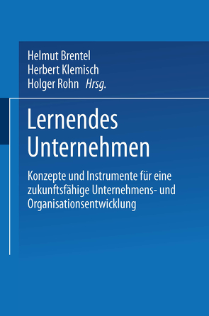Lernendes Unternehmen von Brentel,  Helmut, Klemisch,  Herbert, Rohn,  Holger