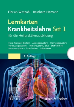 Lernkarten Krankheitslehre Set 1 für die Heilpraktikerausbildung von Hamann,  Reinhard, Hübner,  Heike, Wittpahl,  Florian
