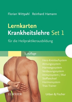 Lernkarten Krankheitslehre Set 1 für die Heilpraktikerausbildung von Hamann,  Reinhard, Wittpahl,  Florian