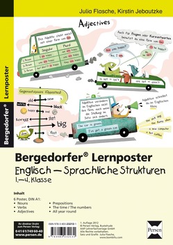 Lernposter Englisch – Sprachliche Strukturen von Flasche,  Julia, Jebautzke,  Kirstin