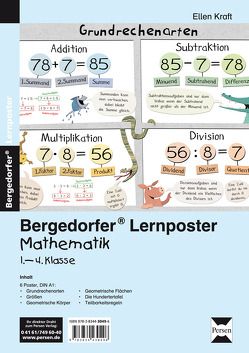 Lernposter Mathematik 1.-4. Klasse von Kraft,  Ellen