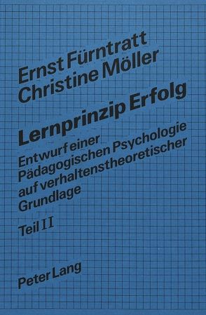 Lernprinzip Erfolg von Fürntratt,  Ernst, Möller,  Christine