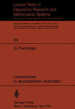 Lernprozesse in stochastischen Automaten von Feichtinger,  Gustav