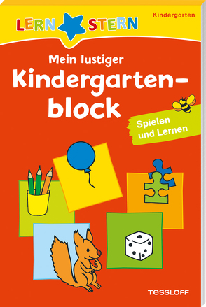 LERNSTERN Mein lustiger Kindergartenblock Spielen und Lernen von Haller,  Ute