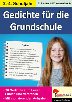 Lernwerkstatt Gedichte für die Grundschule von Richter,  Birgit, Wertenbroch,  Wolfgang