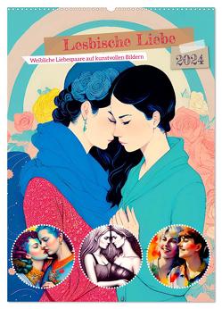 Lesbische Liebe (Wandkalender 2024 DIN A2 hoch), CALVENDO Monatskalender von Lehmann,  Steffani