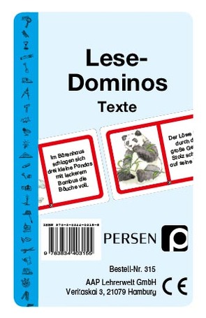 Lese-Dominos – Texte von Lange,  Angelika, Lange,  Jürgen