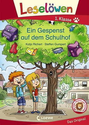 Leselöwen 1. Klasse – Ein Gespenst auf dem Schulhof von Gumpert,  Steffen, Richert,  Katja