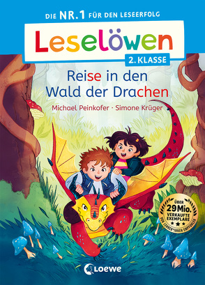 Leselöwen 2. Klasse – Reise in den Wald der Drachen von Krüger,  Simone, Peinkofer,  Michael