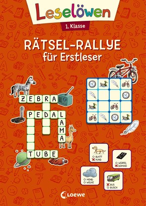 Leselöwen Rätsel-Rallye für Erstleser – 1. Klasse (Orange) von Rupp,  Dominik