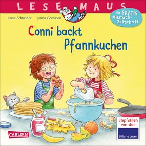 LESEMAUS 123: Conni backt Pfannkuchen von Görrissen,  Janina, Schneider,  Liane