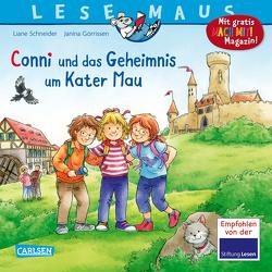 LESEMAUS 16: Conni und das Geheimnis um Kater Mau von Görrissen,  Janina, Schneider,  Liane