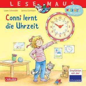 LESEMAUS 190: Conni lernt die Uhrzeit von Görrissen,  Janina, Schneider,  Liane