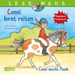 LESEMAUS 206: „Conni lernt reiten“ + „Conni macht Musik“ Conni Doppelband von Schneider,  Liane, Wenzel-Bürger,  Eva