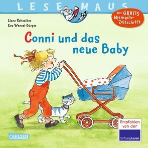 LESEMAUS 51: Conni und das neue Baby von Schneider,  Liane, Wenzel-Bürger,  Eva