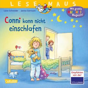 LESEMAUS 78: Conni kann nicht einschlafen von Görrissen,  Janina, Schneider,  Liane