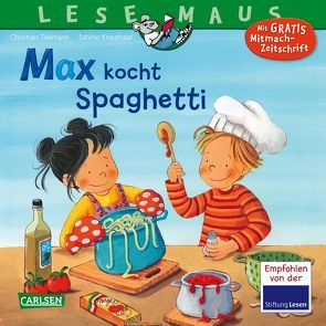 LESEMAUS 62: Max kocht Spaghetti von Kraushaar,  Sabine, Tielmann,  Christian