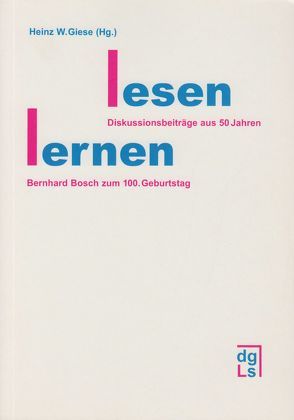 Lesen Lernen von Giese,  Heinz W