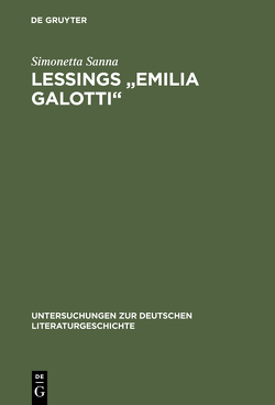 Lessings „Emilia Galotti“ von Sanna,  Simonetta