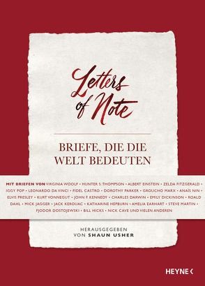 Letters of Note – Briefe, die die Welt bedeuten von Usher,  Shaun