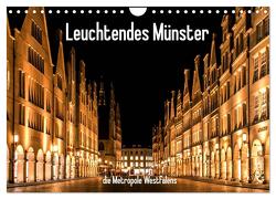 Leuchtendes Münster 2024 – die Metropole Westfalens (Wandkalender 2024 DIN A4 quer), CALVENDO Monatskalender von Budde,  Matthias