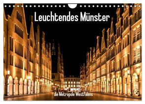 Leuchtendes Münster 2024 – die Metropole Westfalens (Wandkalender 2024 DIN A4 quer), CALVENDO Monatskalender von Budde,  Matthias