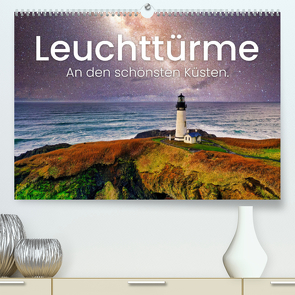 Leuchttürme – An den schönsten Küsten. (Premium, hochwertiger DIN A2 Wandkalender 2023, Kunstdruck in Hochglanz) von SF