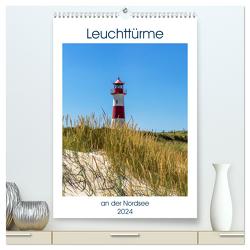 Leuchttürme an der Nordsee (hochwertiger Premium Wandkalender 2024 DIN A2 hoch), Kunstdruck in Hochglanz von Dreegmeyer,  Andrea