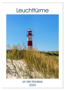 Leuchttürme an der Nordsee (Wandkalender 2024 DIN A2 hoch), CALVENDO Monatskalender von Dreegmeyer,  Andrea