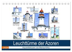 Leuchttürme der Azoren (Tischkalender 2024 DIN A5 quer), CALVENDO Monatskalender von Kirko,  Marisa