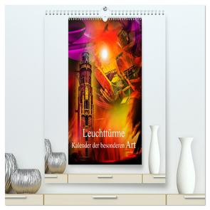 Leuchttürme Kalender der besonderen Art (hochwertiger Premium Wandkalender 2024 DIN A2 hoch), Kunstdruck in Hochglanz von Zettl,  Walter