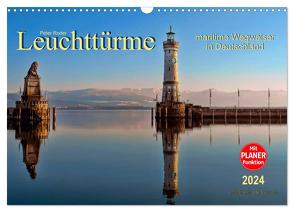 Leuchttürme – maritime Wegweiser in Deutschland (Wandkalender 2024 DIN A3 quer), CALVENDO Monatskalender von Roder,  Peter
