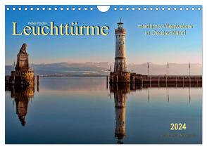 Leuchttürme – maritime Wegweiser in Deutschland (Wandkalender 2024 DIN A4 quer), CALVENDO Monatskalender von Roder,  Peter