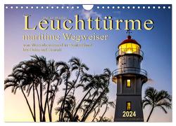 Leuchttürme – maritime Wegweiser (Wandkalender 2024 DIN A4 quer), CALVENDO Monatskalender von Roder,  Peter