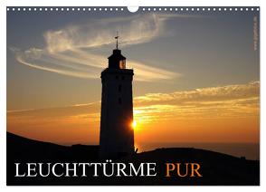 Leuchttürme PUR (Wandkalender 2024 DIN A3 quer), CALVENDO Monatskalender von Prescher,  Werner