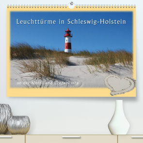 Leuchttürme Schleswig-Holsteins (Premium, hochwertiger DIN A2 Wandkalender 2023, Kunstdruck in Hochglanz) von Brandt,  Jessica