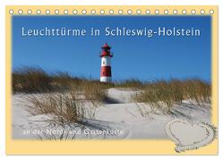 Leuchttürme Schleswig-Holsteins (Tischkalender 2024 DIN A5 quer), CALVENDO Monatskalender von Brandt,  Jessica