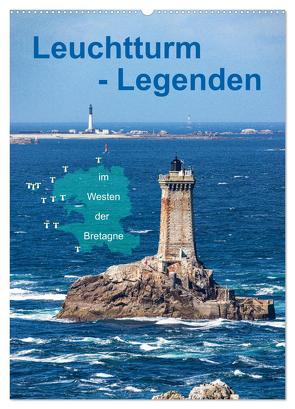Leuchtturm-Legenden im Westen der Bretagne (Wandkalender 2024 DIN A2 hoch), CALVENDO Monatskalender von Benoît,  Etienne